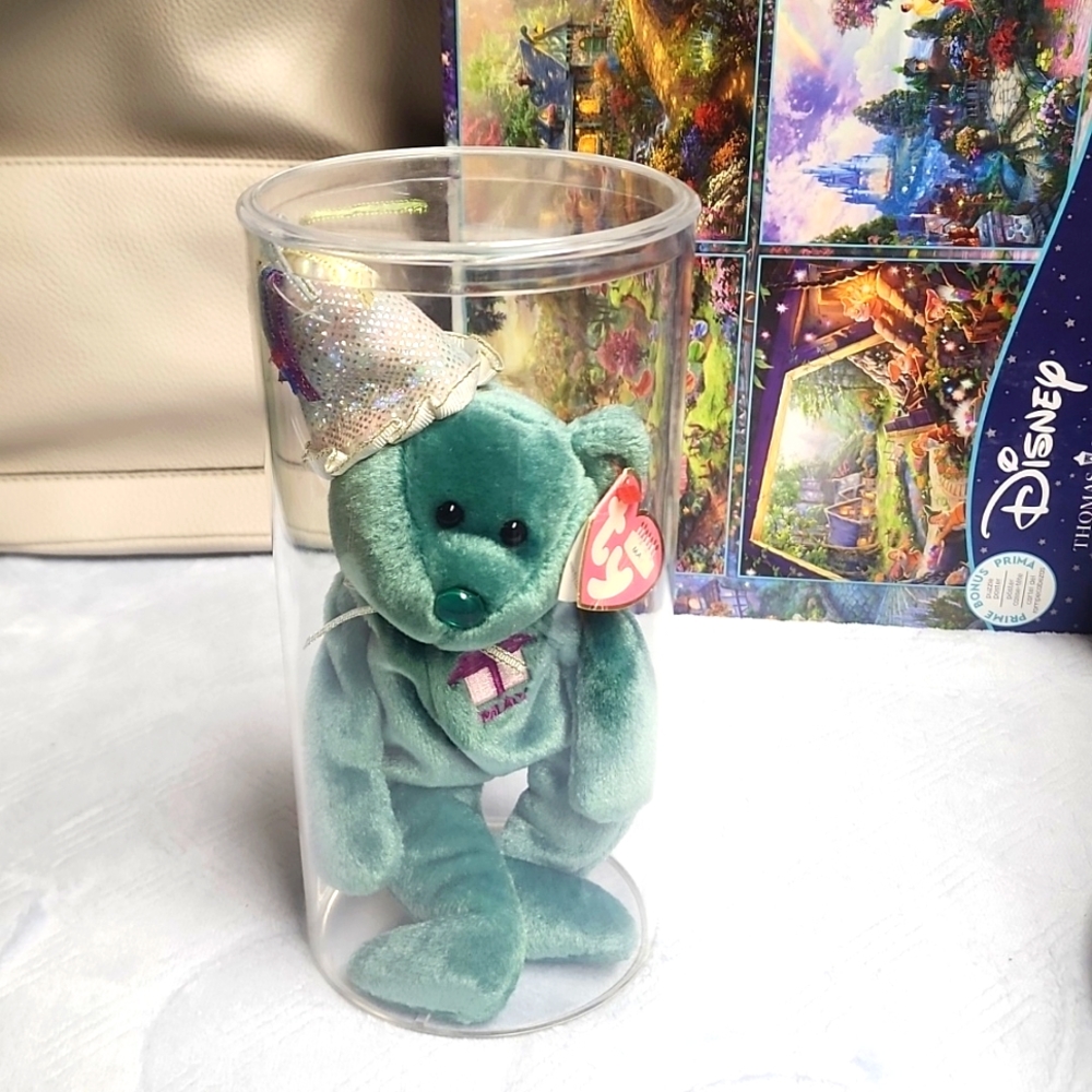 Ty May Birthday Bear In Protective Case